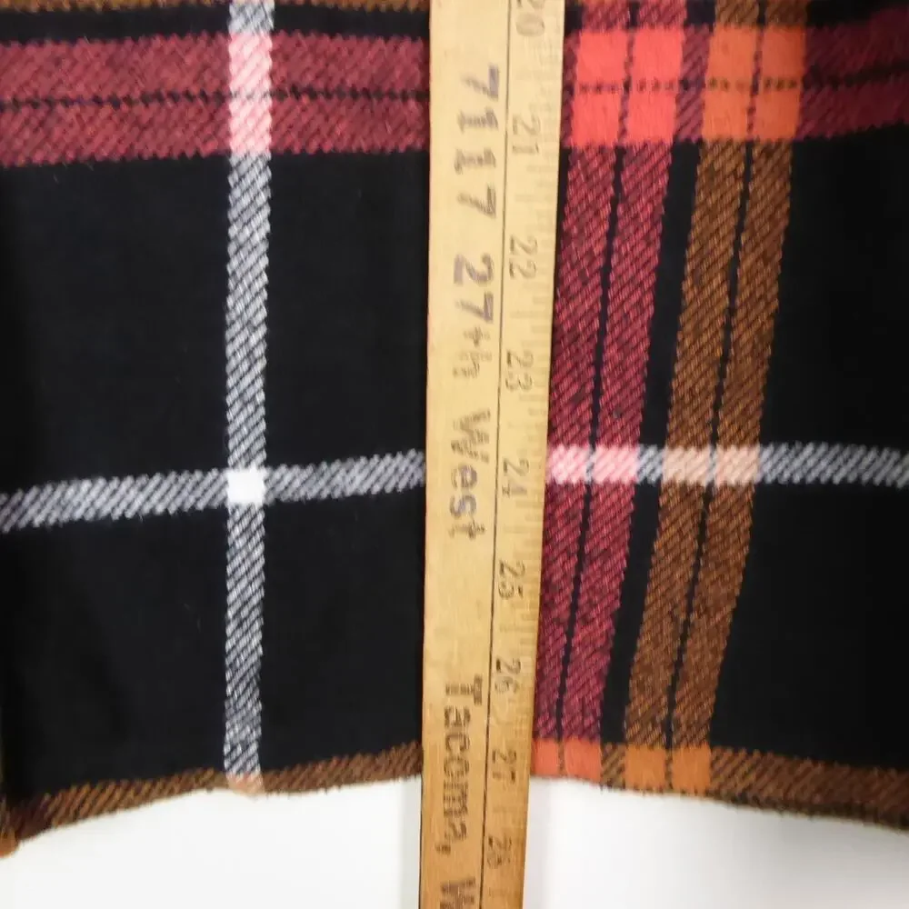 Topman‎ Shacket Mens SZ M Flannel Plaid Heavyweight Outdoors Gorpcore Casual